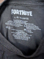 Set Of 2 Fortnite Boys T-Shirts Size L (10-12) Black Graphic Tees Gamer Shirts