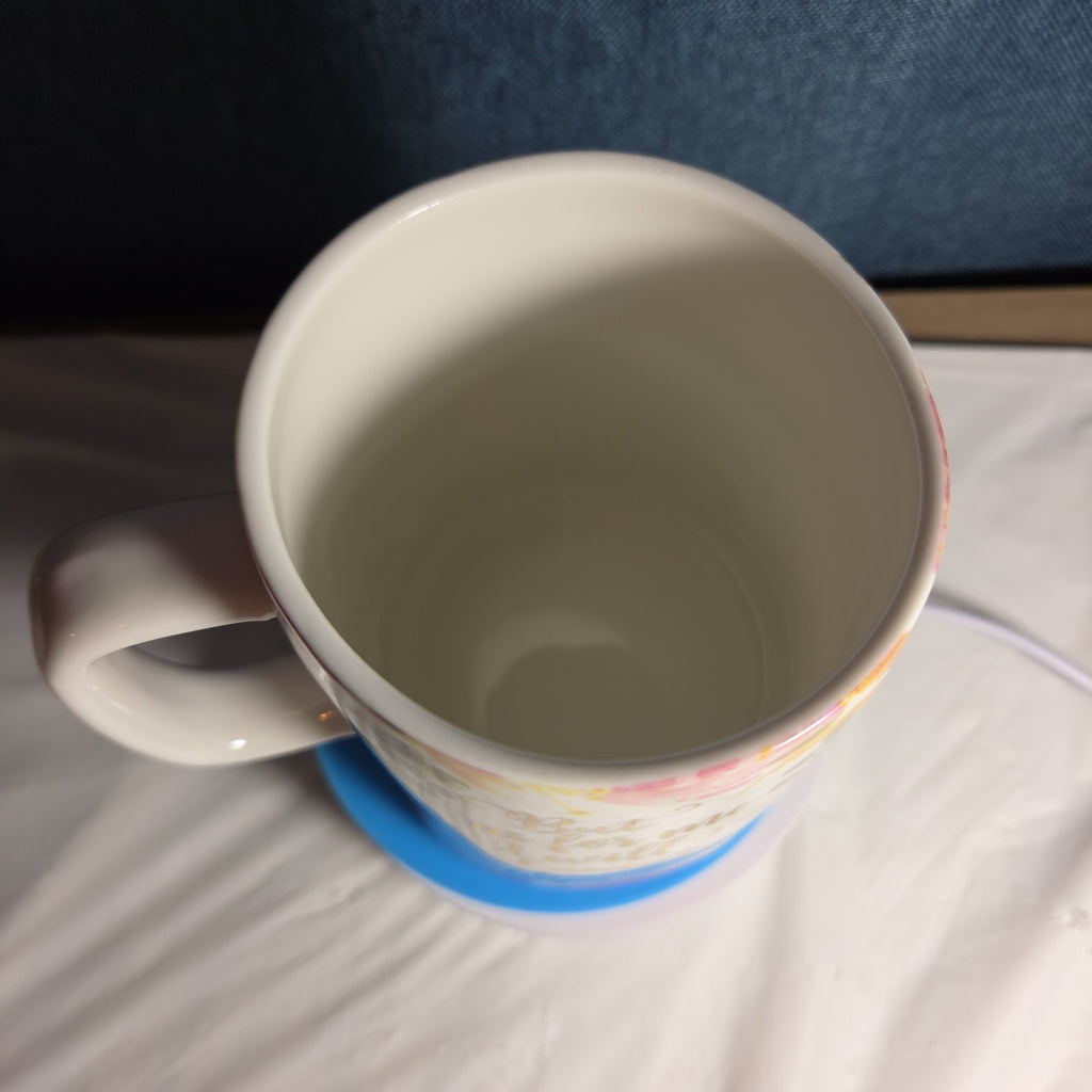 Mary Square Hope Mug Floral Ceramic Cup