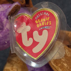 Ty Beanie Baby Legend Purple Dragon Plush Gold Wings 2003