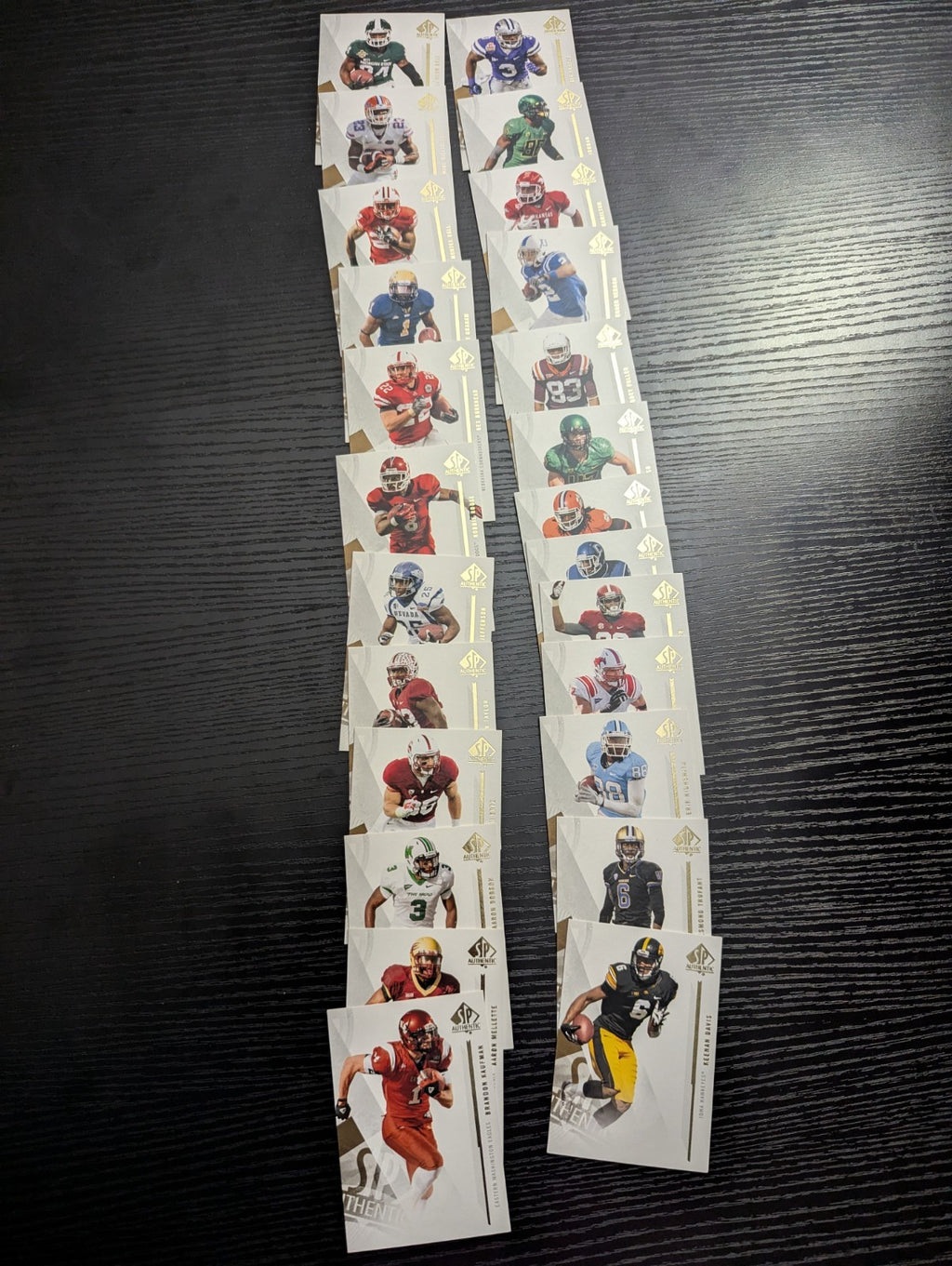 2013 SP Authentic Football COMPLETE BASE SET (1-100) w/ Travis Kelce Rookie RC