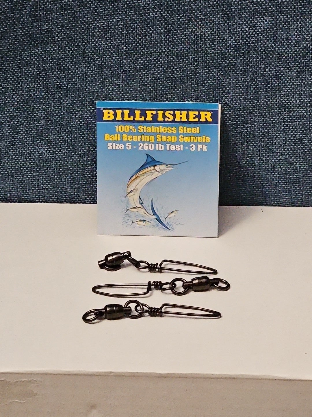 Billfisher Ball Bearing Snap Swivels | Size 5 | 260 lb Test | 100% Stainless