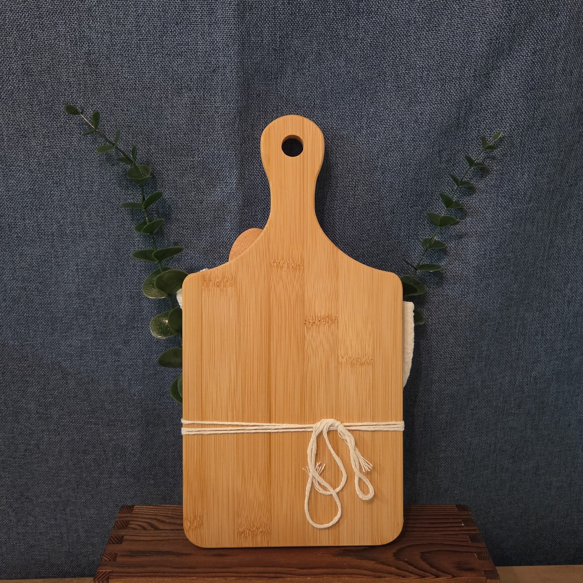 Natural Wood Charcuterie Board 6Pc Farmhouse