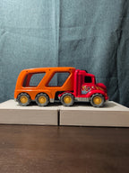 Big Toddler Semi Truck Car Hauler Toy Vehicle Lights & Sounds Transport Trailer