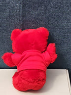 Vintage 1986 Crayola Teddy Bear Plush | Red Crayon Shirt | 7" Stuffed Animal |