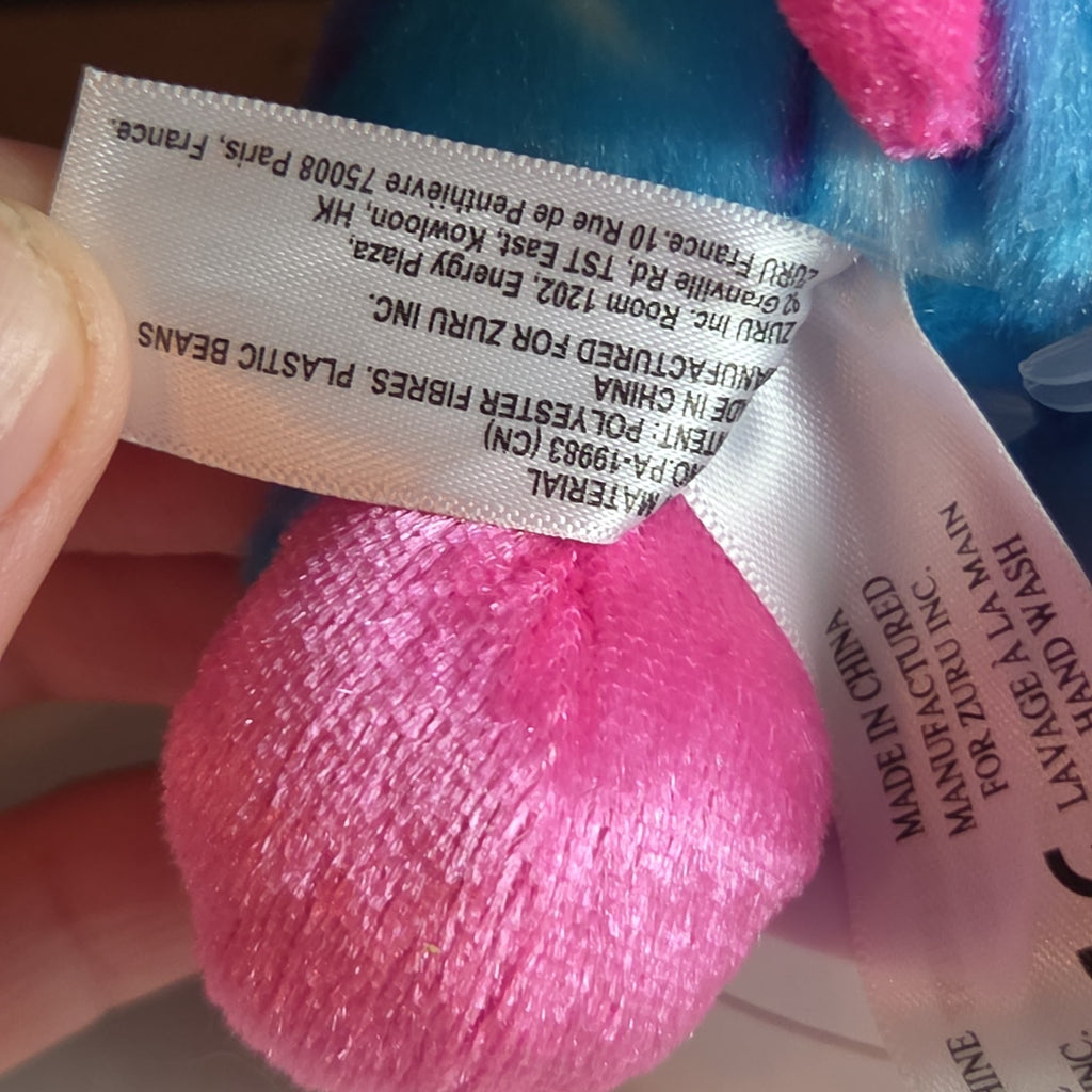 Zuru CoCo Surprise Neon Cone Poppy The Dog Blue & Pink Plush W/ Surprise Inside