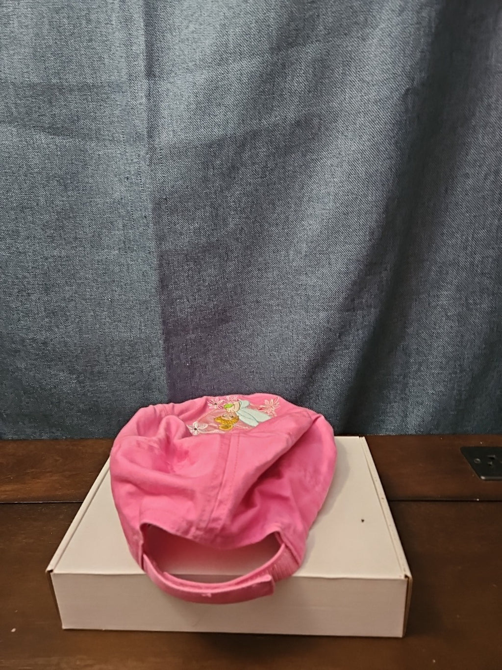 Disney Tinker Bell Hat Pink Baseball Cap "Cute but Feisty" Y2K Embroidered