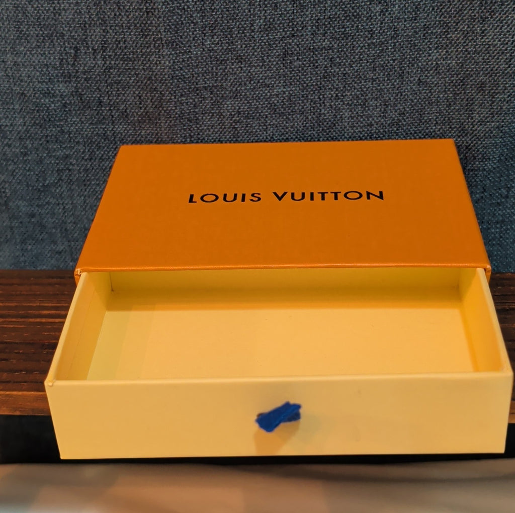 Authentic Louis Vuitton Empty Yellow Drawer Gift Box 5.5x4" Wallet Case