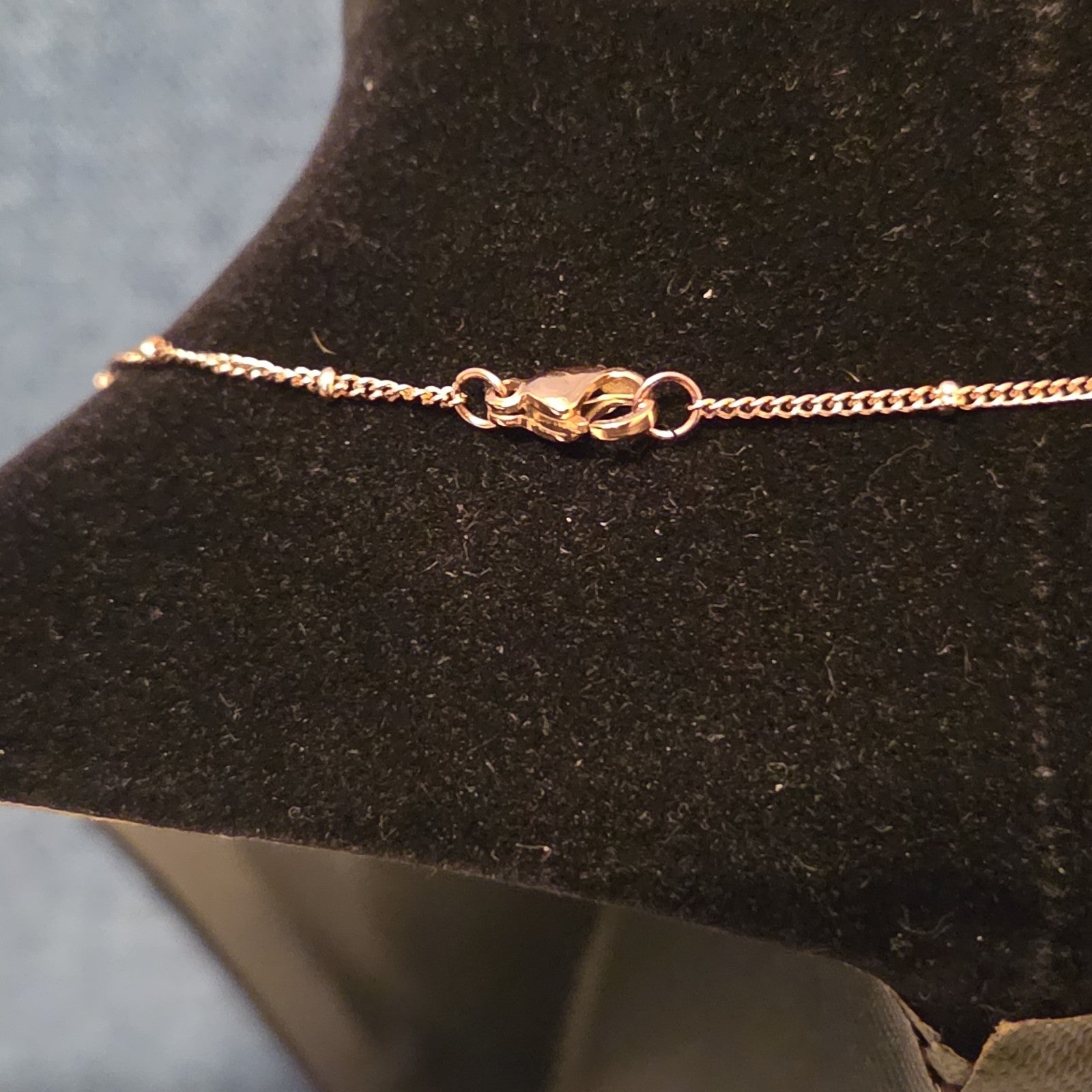 Pixie The Penguin Letter X Necklace Rose Gold Tone Puffy Coquette NIB