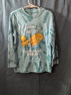 Wonder Nation Boys Shirt Size 6-7 S Long Sleeve Tie Dye Green Taco Funny Graphic