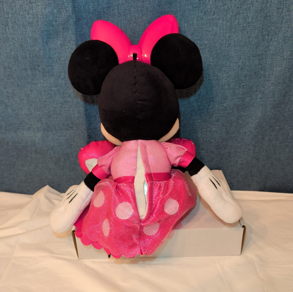 Disney Jr Colorfinity Minnie Mouse Interactive Plush 15" Light Up Talking Toy