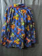 Nintendo Mario Kart Pajama Set Boys Size 6/7 Fleece Button Down 2-Piece PJs