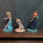 Disney Infinity Frozen 3 Figure Lot Elsa Anna Olaf PVC Loose