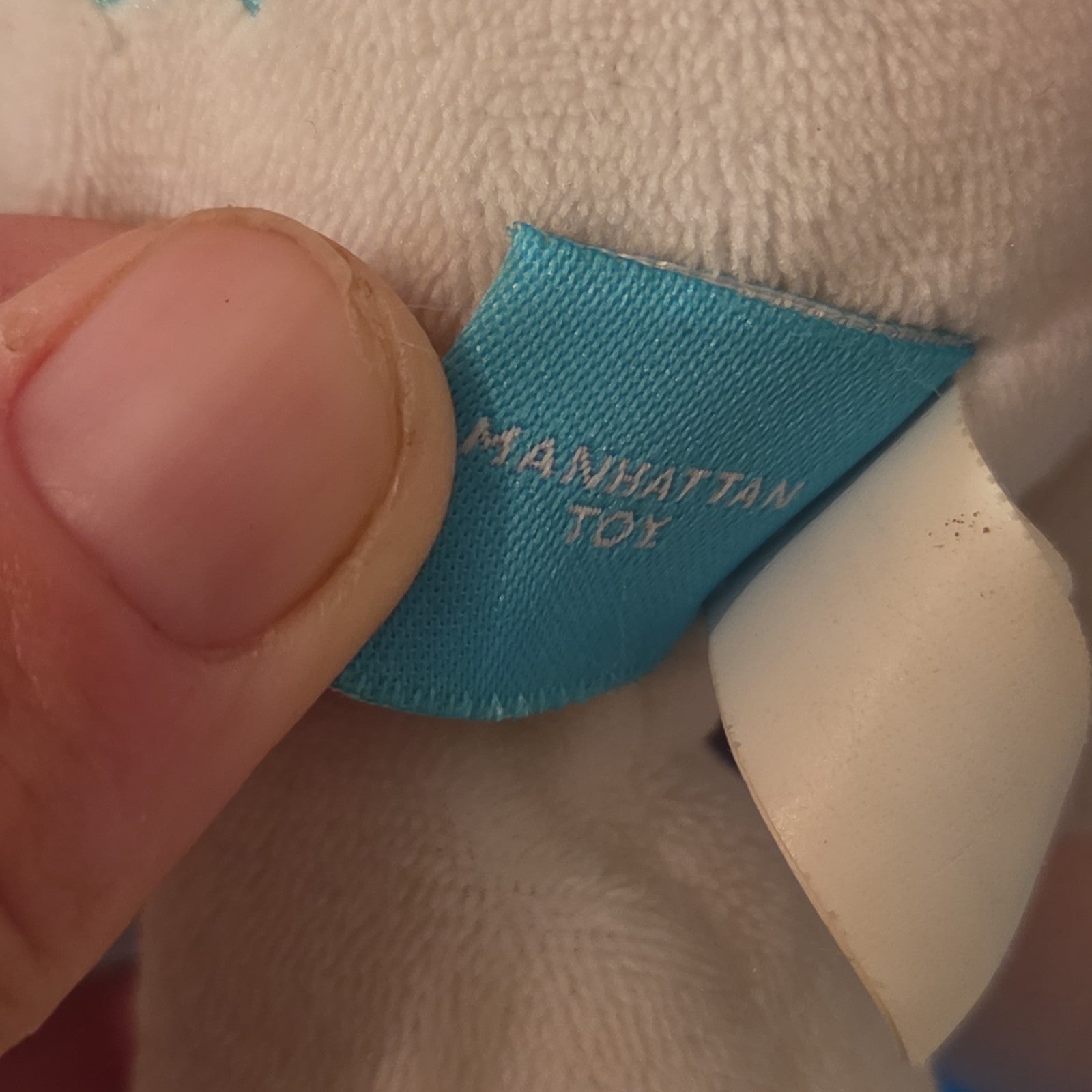 Manhattan Toy White Pink Unicorn Plush Rainbow Stars