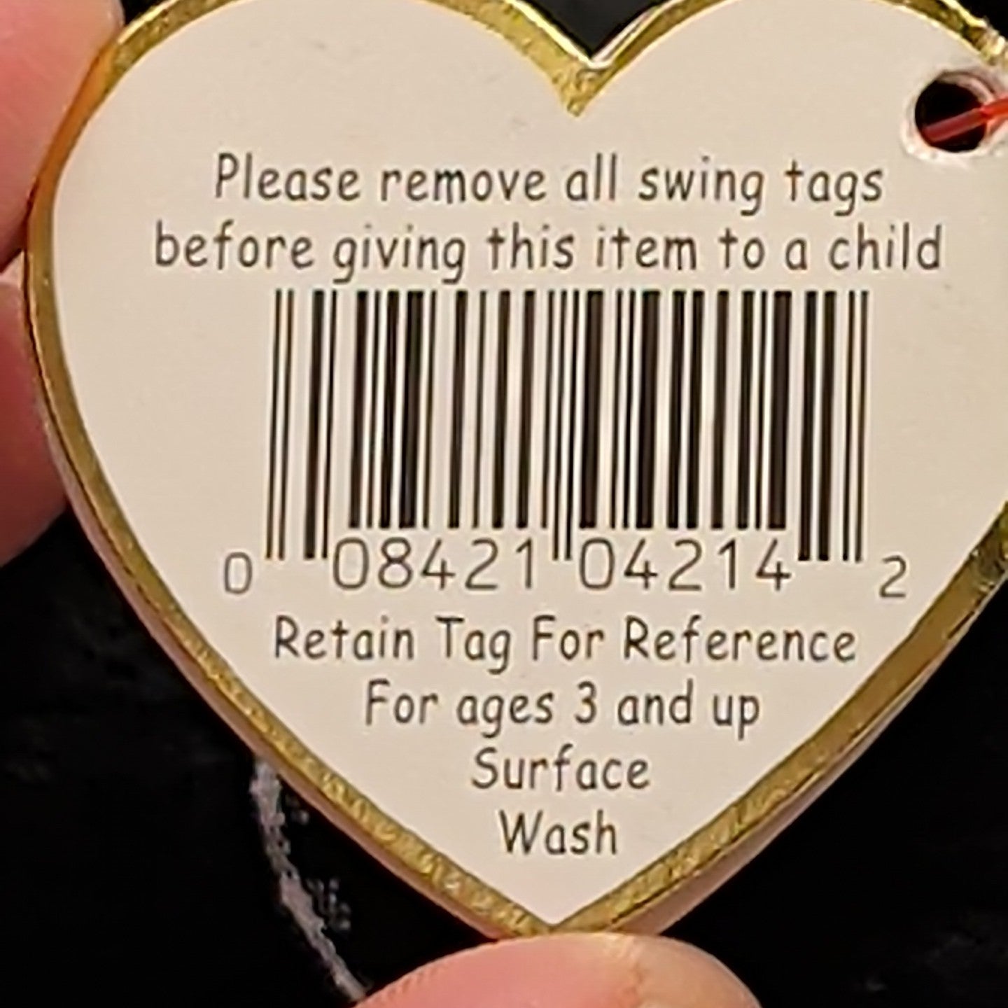 Ty Beanie Baby Luke the Black Labrador Retired 1999 WMT Holographic Tag Vintage