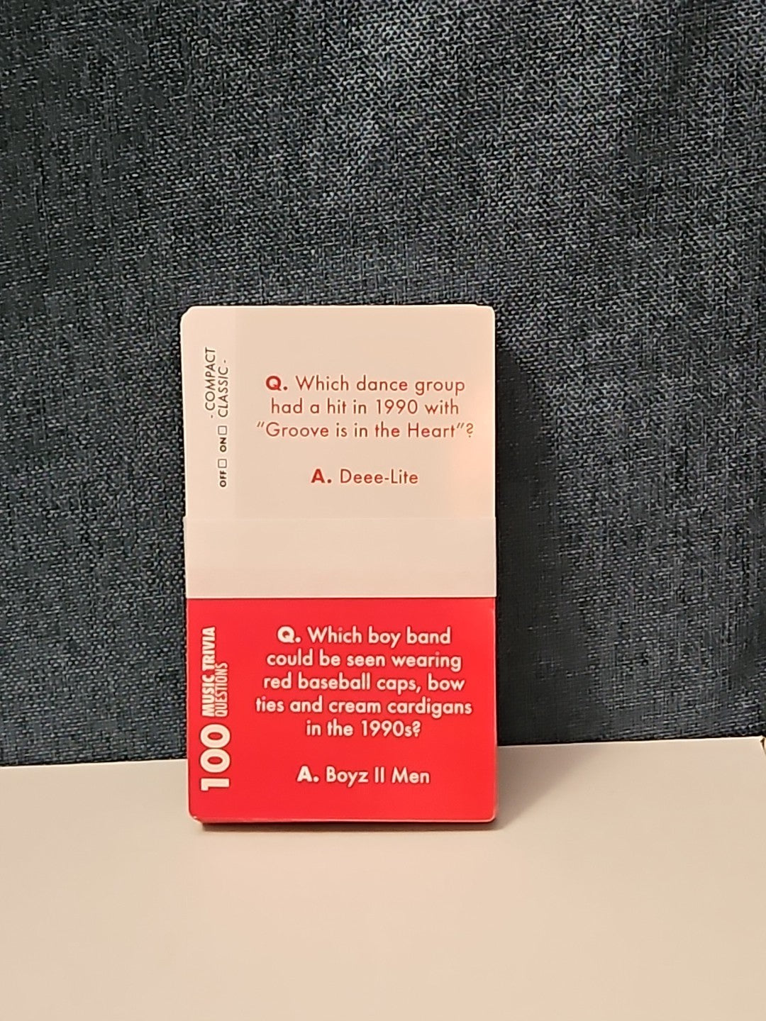 Professor Puzzle Music Trivia Game | Retro Cassette Tape Design | 100 Questions