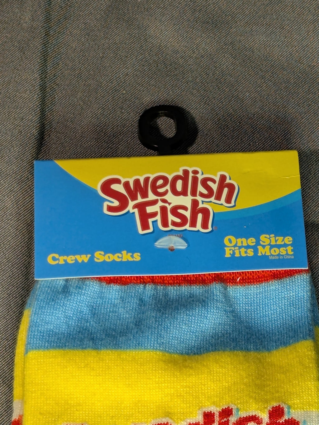 Odd Sox Swedish Fish Socks Crew Novelty Candy Licensed
