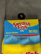 Odd Sox Swedish Fish Socks Crew Novelty Candy Licensed