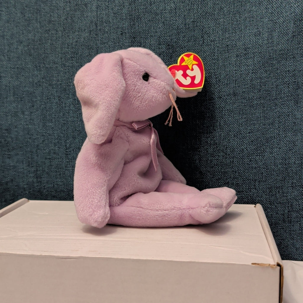 TY Beanie Baby - FLOPPITY the Purple Bunny (8.5 inch) - MWMTs Stuffed Animal Toy