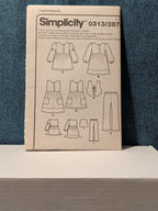 Simplicity 0313 Girls Wardrobe Pattern Sz 3-8 Jumper Vest Top Pants Uncut 2874