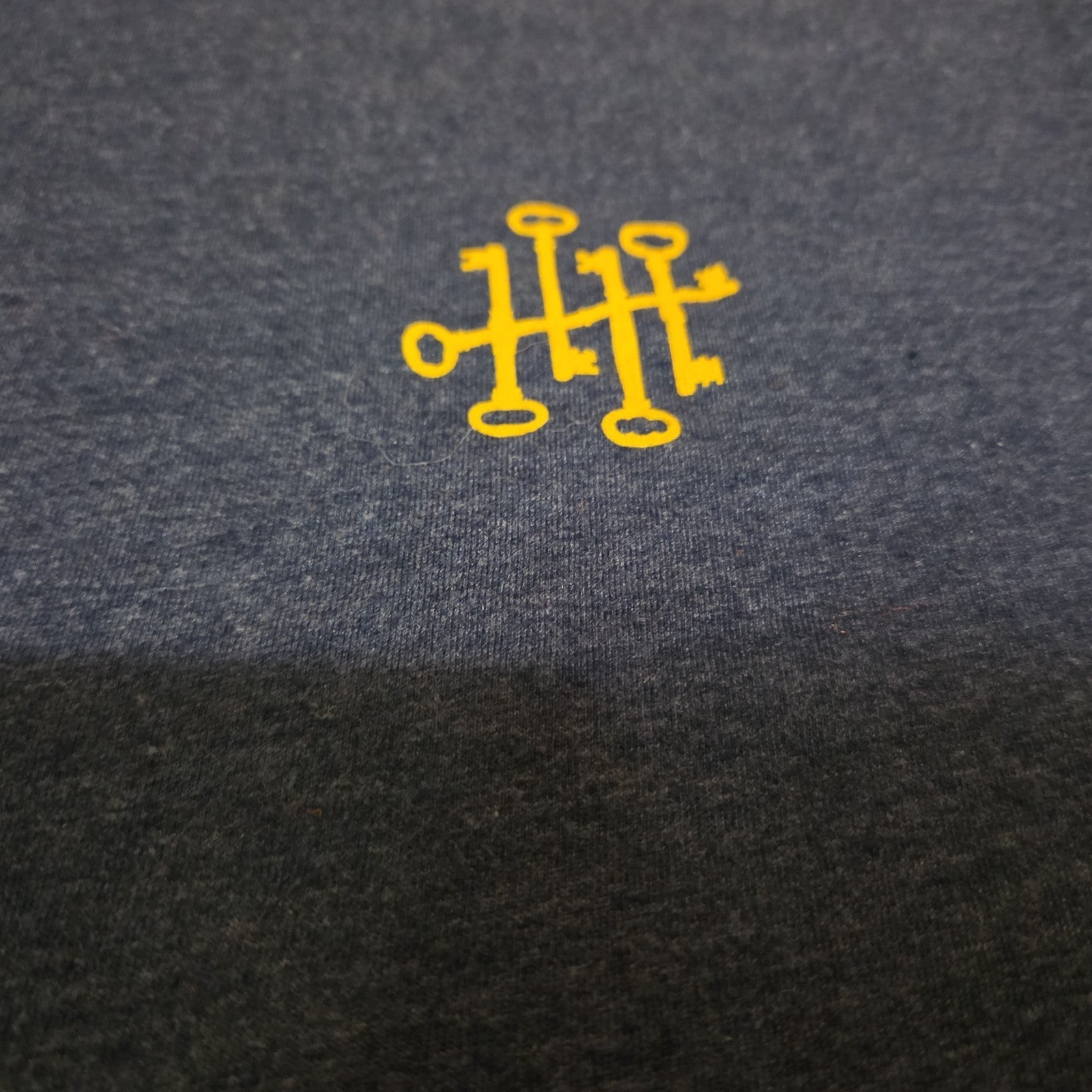 Diageo Tangerine Shirt Large Navy Blue Key Graphic Tee