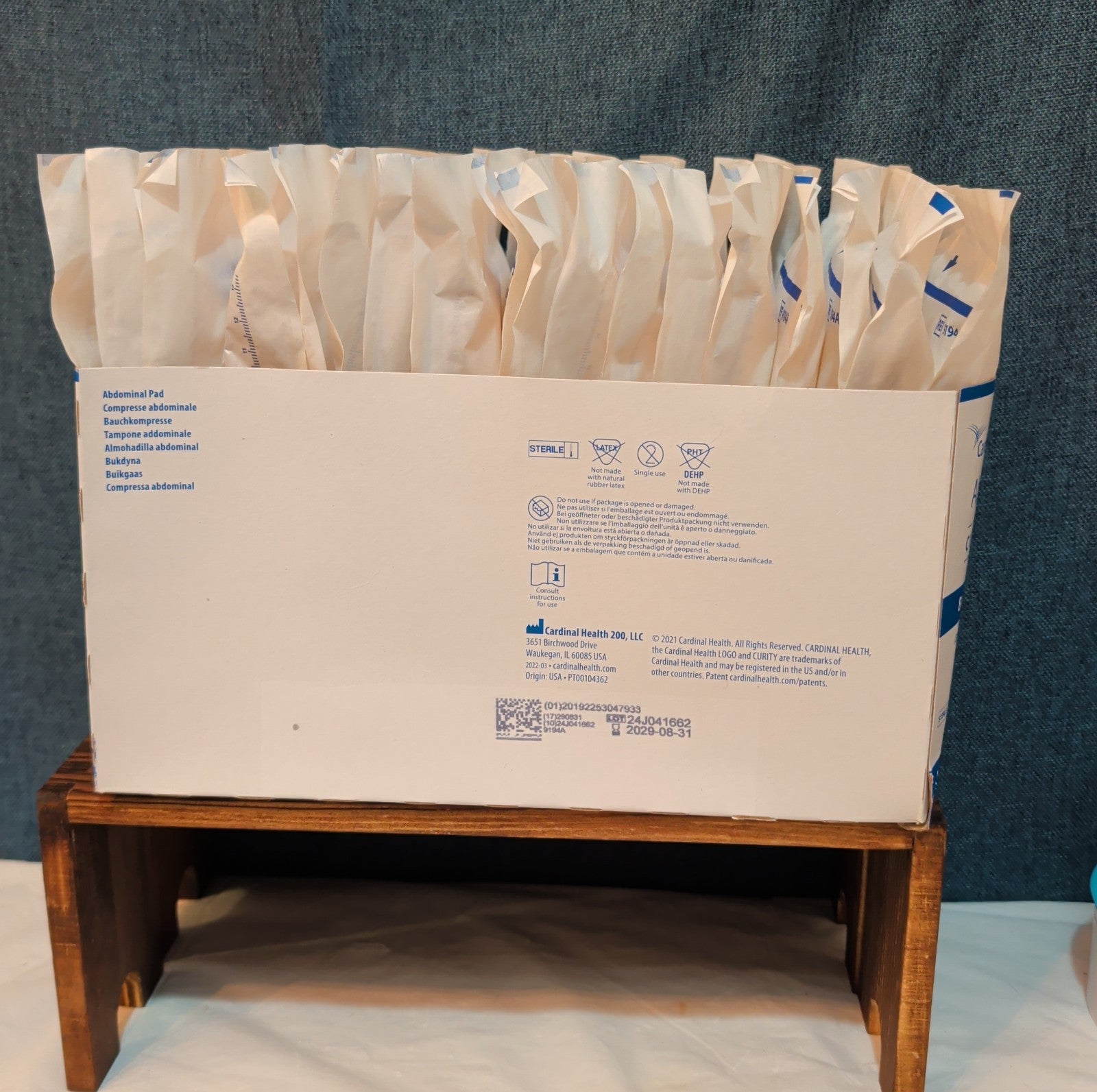 Curity Cardinal Health 8x10 Abdominal Pads Sterile 72-Ct New EXP 2029 9194A