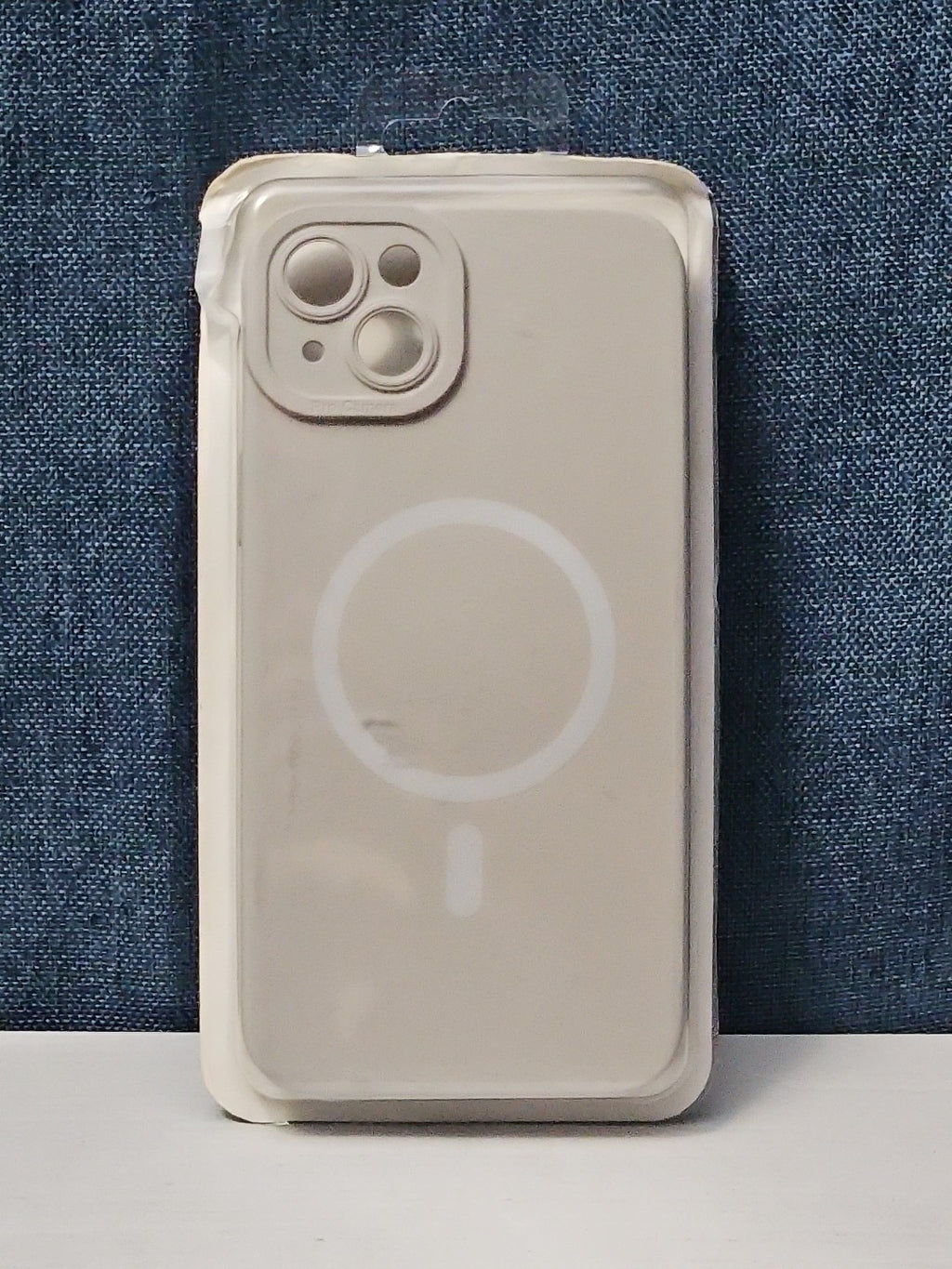 iPhone 14 Plus Case MagSafe Magnetic | Stone Beige Silicone | New