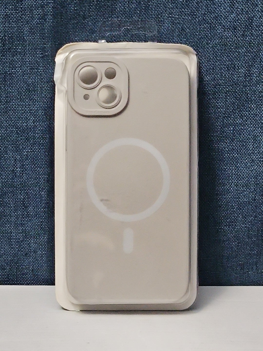 iPhone 14 Plus Case MagSafe Magnetic | Stone Beige Silicone | New