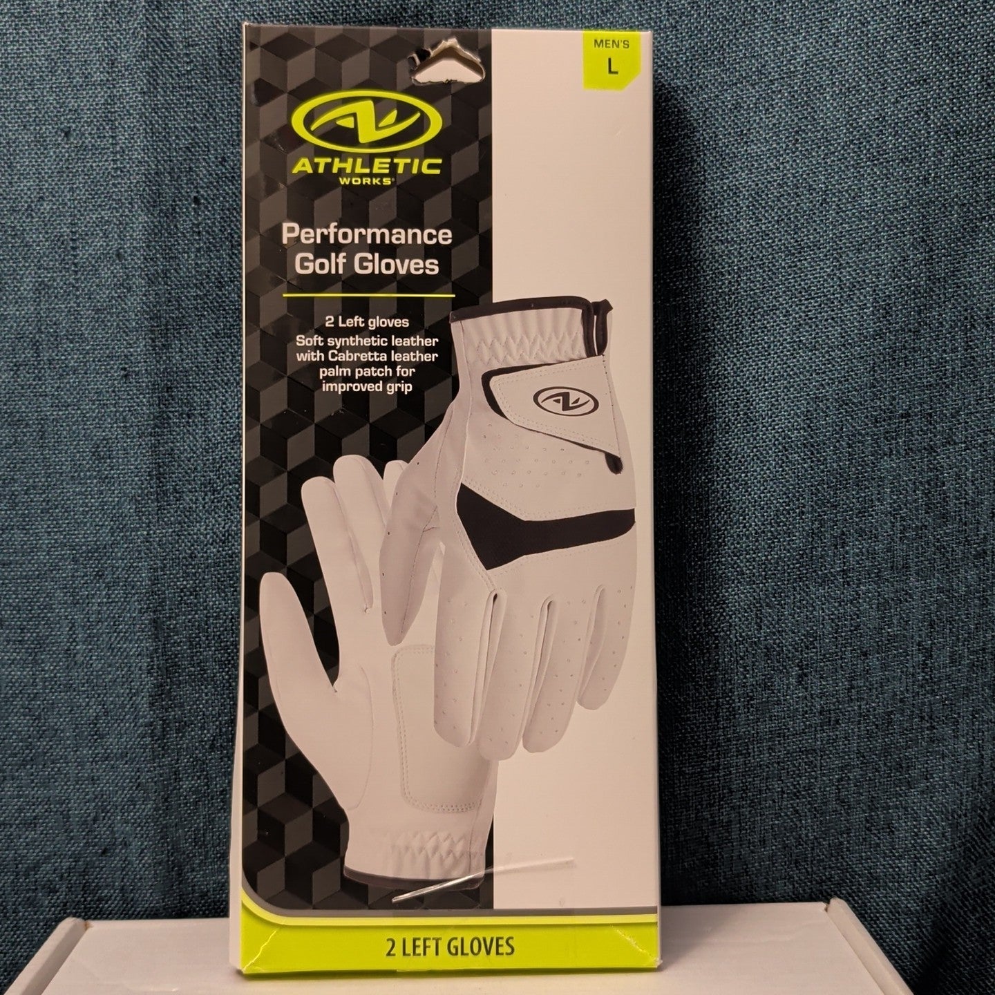 NEW Athletic Works Performance Golf Gloves 2-Pack | Size L | 2 Left Hand Gloves
