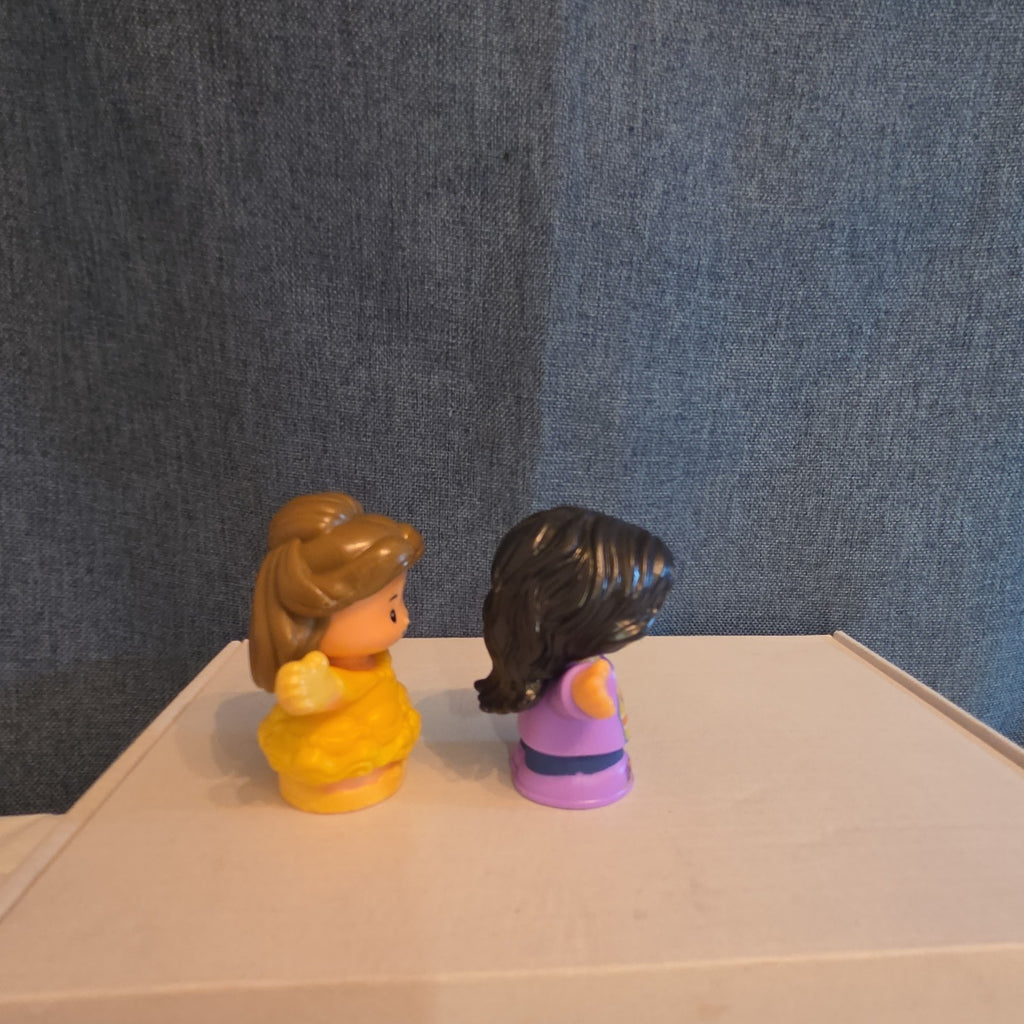 Fisher Price Little People Figures Lot of 4 Disney Belle Boy Girl Replacement