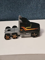 Hot Wheels Semi Truck Cab | Track Stars Black & Orange Racing Hauler