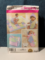 Simplicity 4202 Baby Accessories Pattern Quilt Diaper Bag Bib Wrap UNCUT 2006