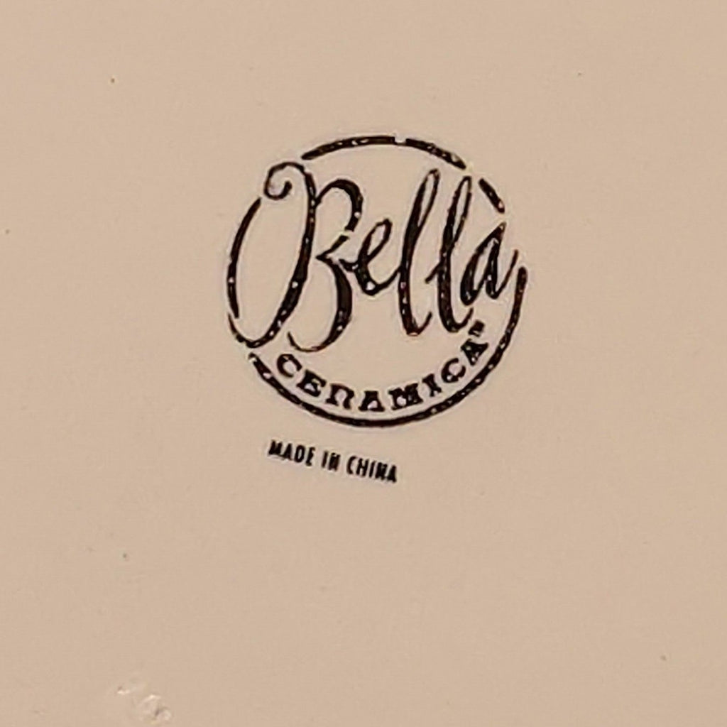 Bella Ceramica Alfresco Fruit Dinner Plates 10 in Hand Painted Set of 7