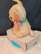 Ty Beanie Boos Chewey Chihuahua Rainbow Collar Gold Glitter Eyes 6" Plush