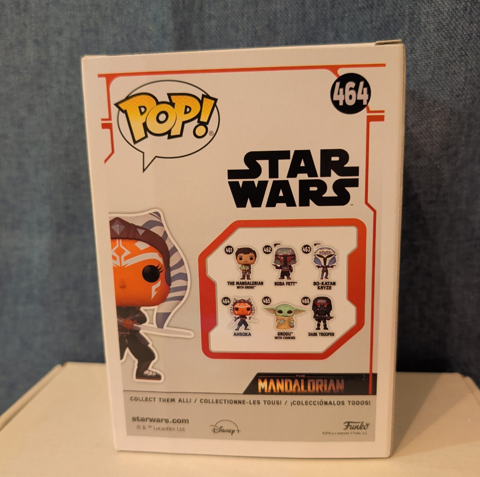 Funko POP Star Wars Ahsoka 464 The Mandalorian Dual Sabers in Box with Protector
