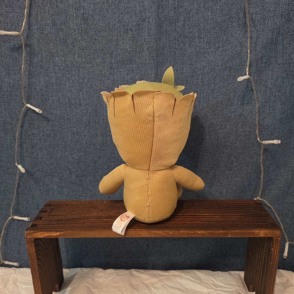 TY Beanie Baby Marvel Groot 6" Plush Textured Fabric Comic
