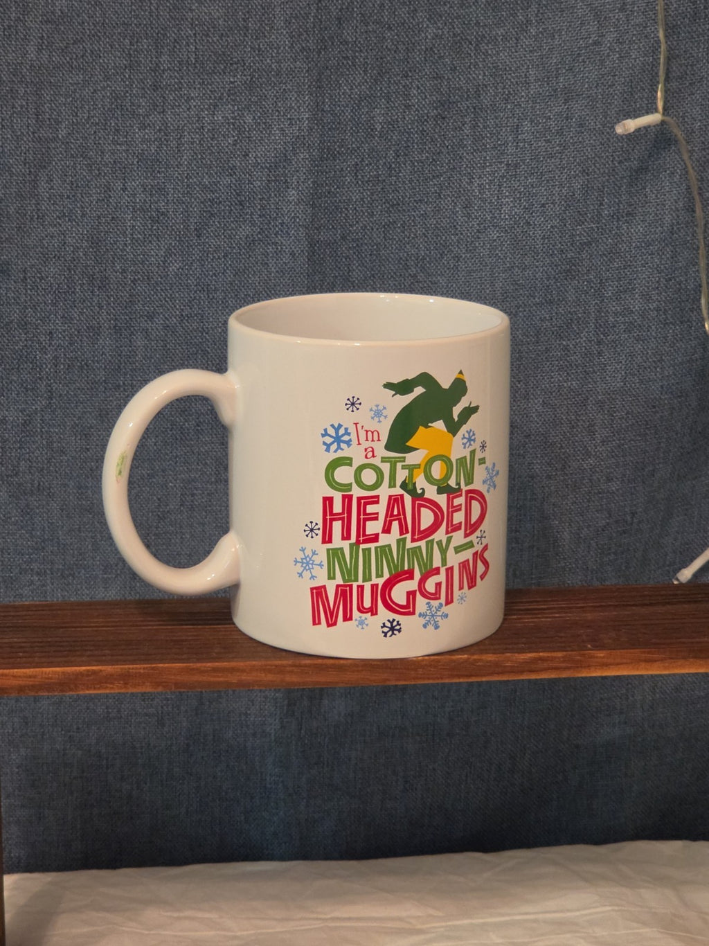 ELF Christmas Movie Ceramic Coffee Mug I'm a Cotton-Headed Ninny-Muggins 20 oz