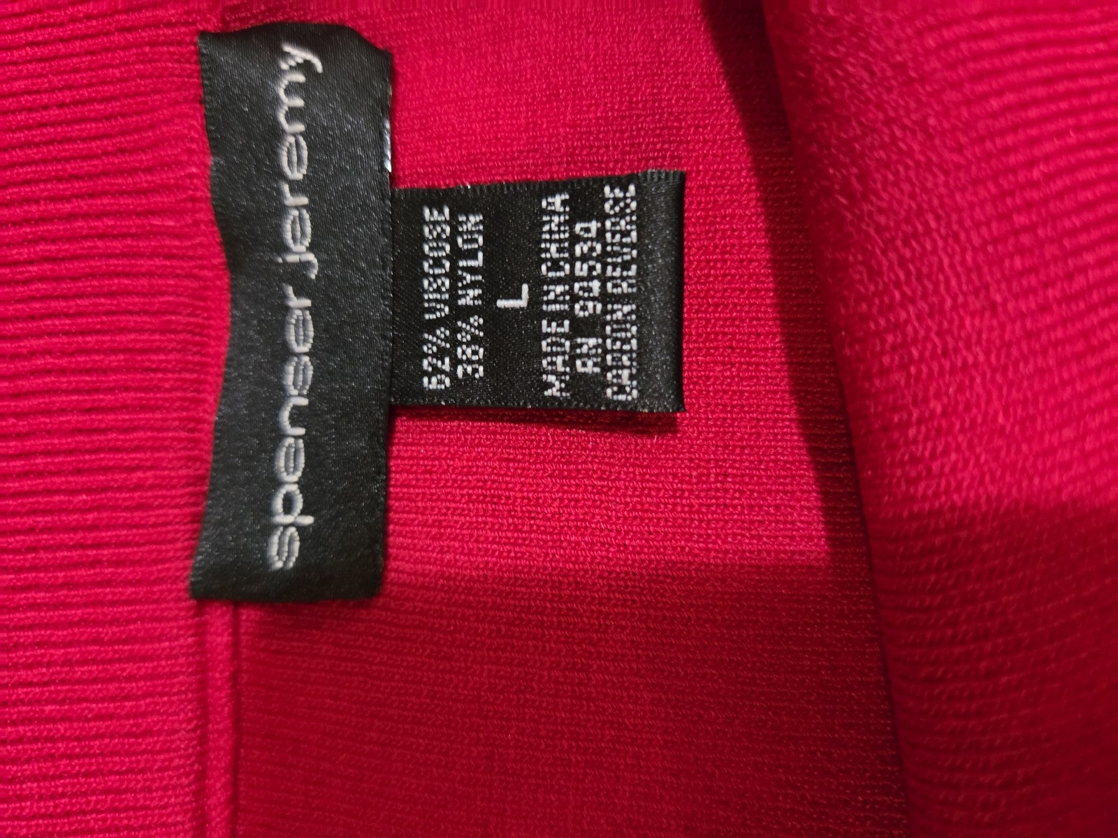 Spenser Jeremy Knit Skirt Set Large L Red Black Faux Wrap Sweater 2 Piece Vtg