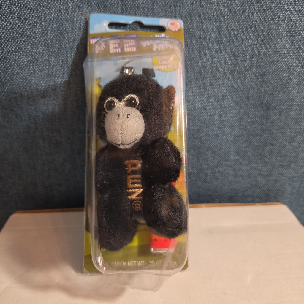 PEZ Wildlife Animals Plush Monkey Chimp Keychain Dispenser 2015