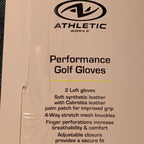 NEW Athletic Works Performance Golf Gloves 2-Pack | Size L | 2 Left Hand Gloves