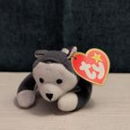 Ty Teenie Beanie Baby Nook the Husky 1999 McDonald's Plush Dog Grey White Tag