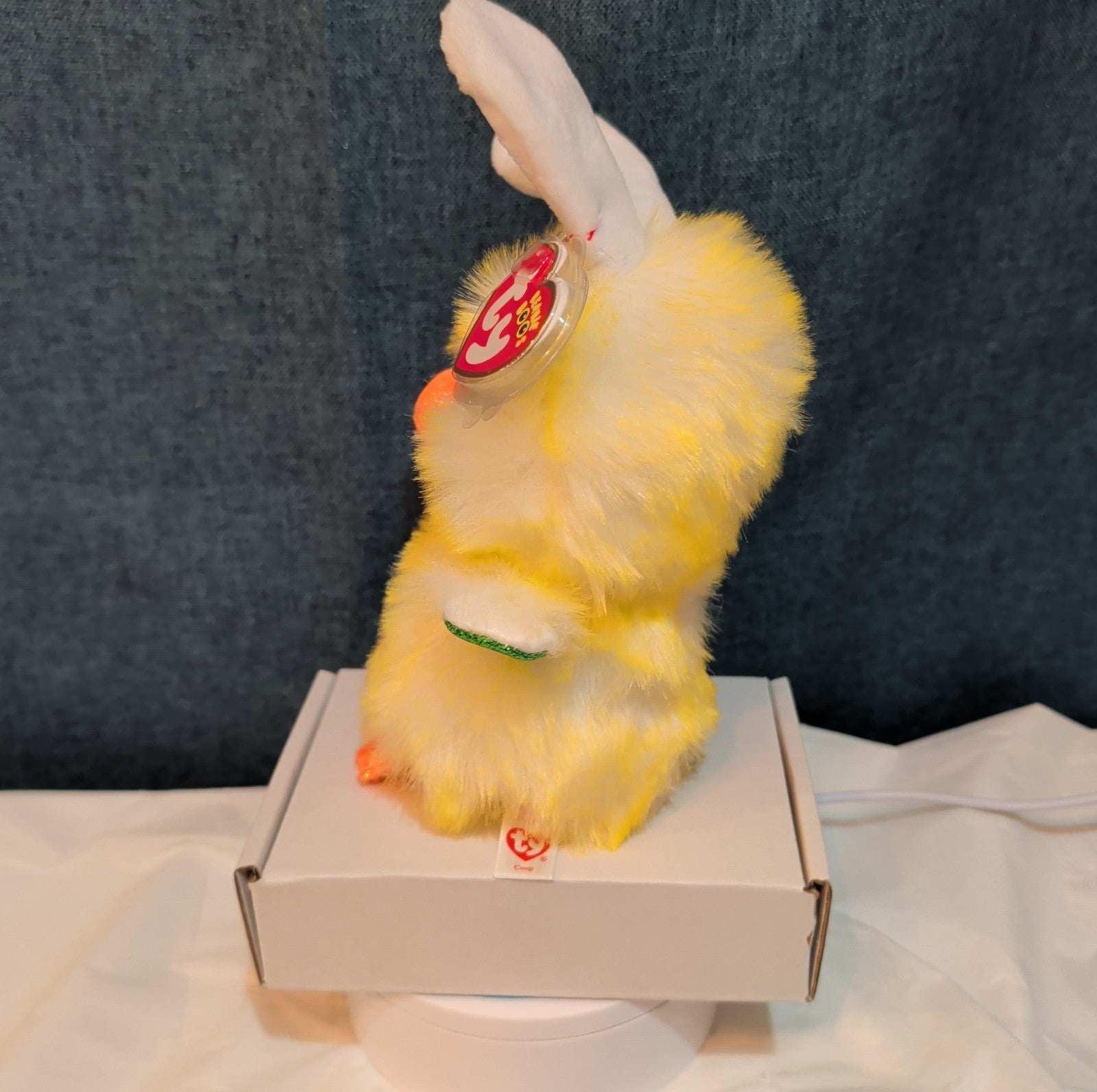 Ty Beanie Boos Coop The Easter Chick Bunny Ears Plush 6" Glitter Eyes NWT