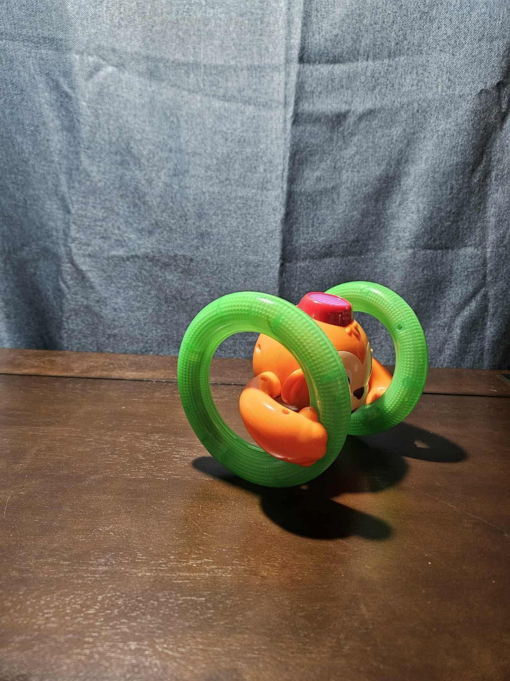 Bright Starts Roll & Glow Monkey | Musical Light Up Crawl Toy | Tummy Time Toy