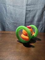 Bright Starts Roll & Glow Monkey | Musical Light Up Crawl Toy | Tummy Time Toy