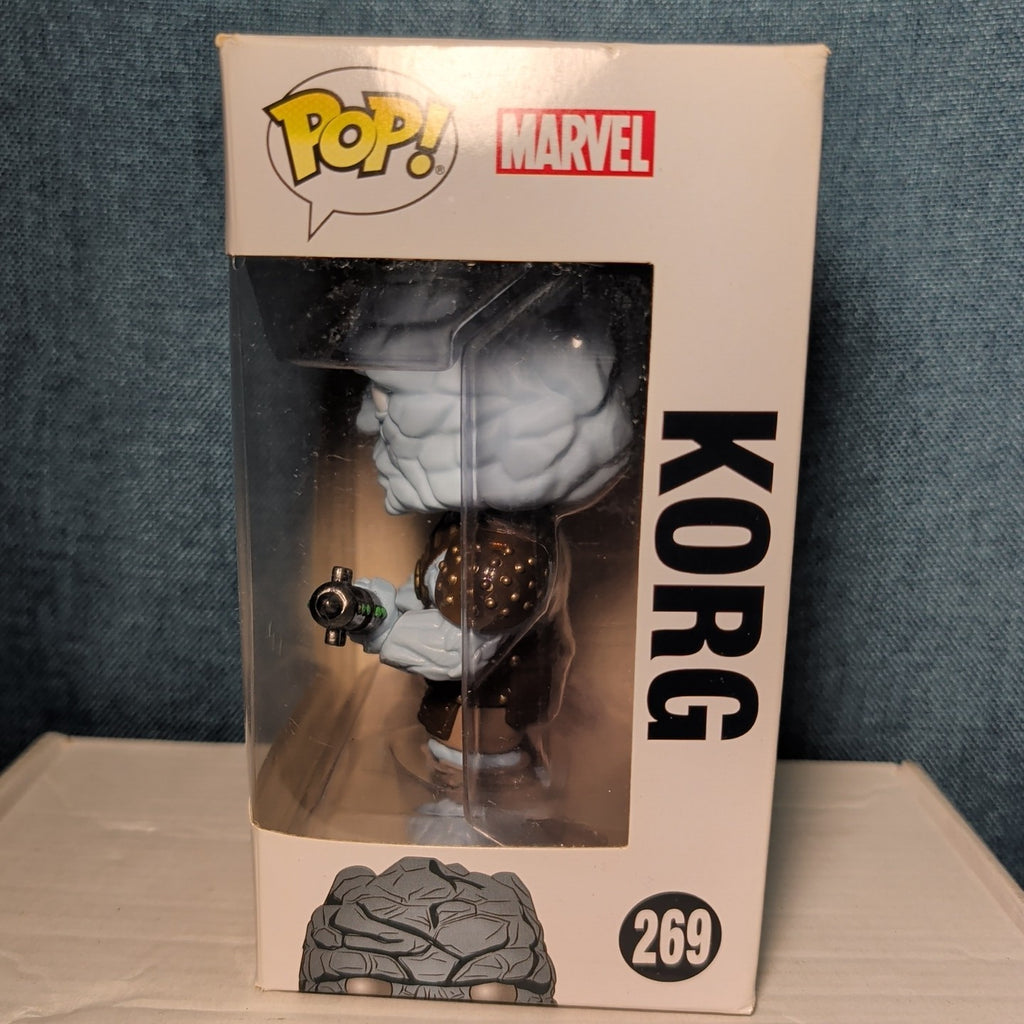 Funko Pop Korg #269 Marvel Thor Ragnarok Vaulted Vinyl Figure In Box 