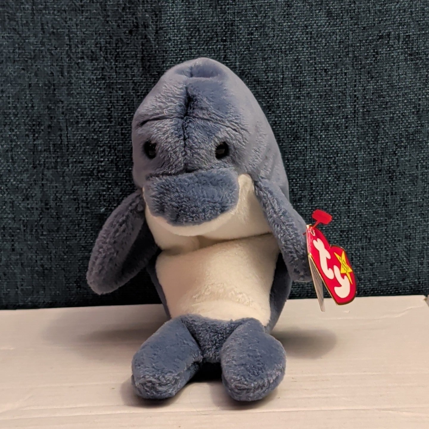 Ty Beanie Baby Echo Dolphin 1996 Retired 4th Gen Tags MWMT PVC Pellets Vintage