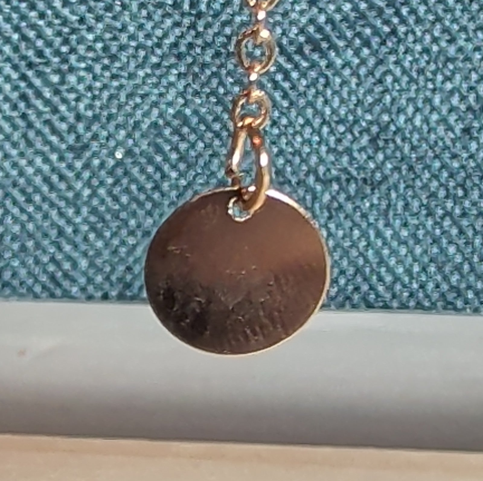Layered Necklace Gold Tone Medallion Minimalist