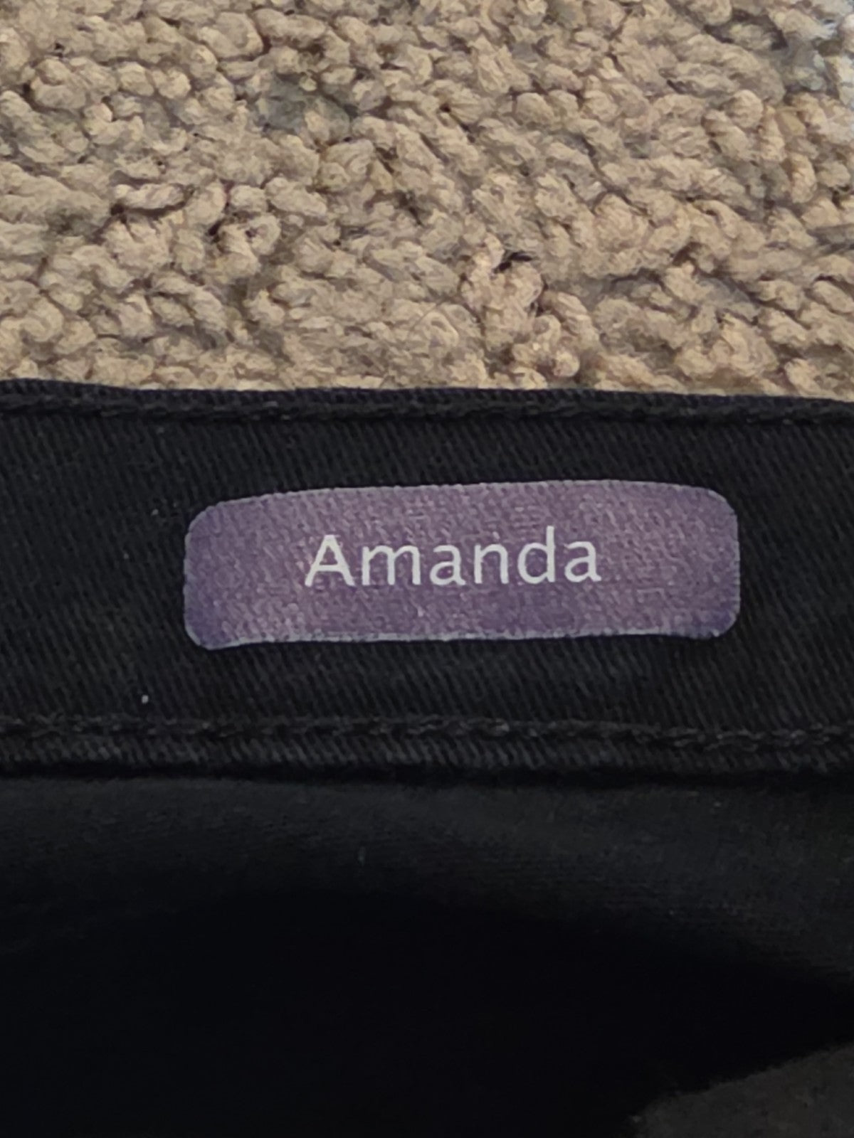 Gloria Vanderbilt Amanda Black Jeans 14p Stretch Denim High Rise Tapered Used