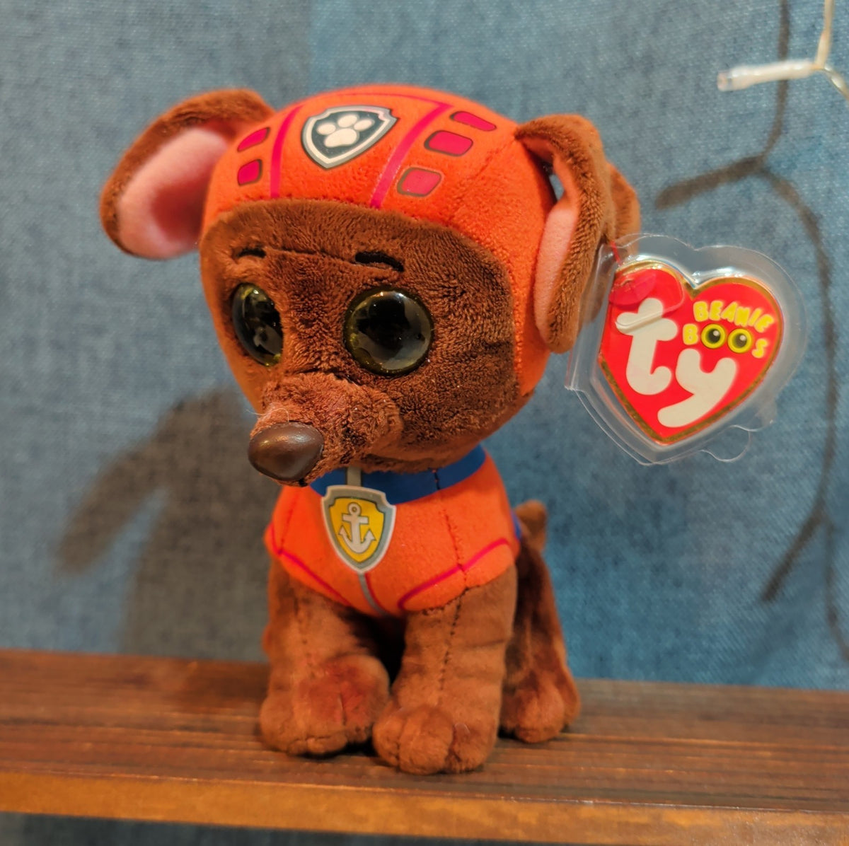 Ty Beanie Boos Paw Patrol Zuma 9" Plush Gold Glitter Eyes