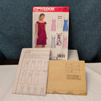 New Look 6749 Sewing Pattern Misses Dress Empire Waist Sizes 6-16 UNCUT Button