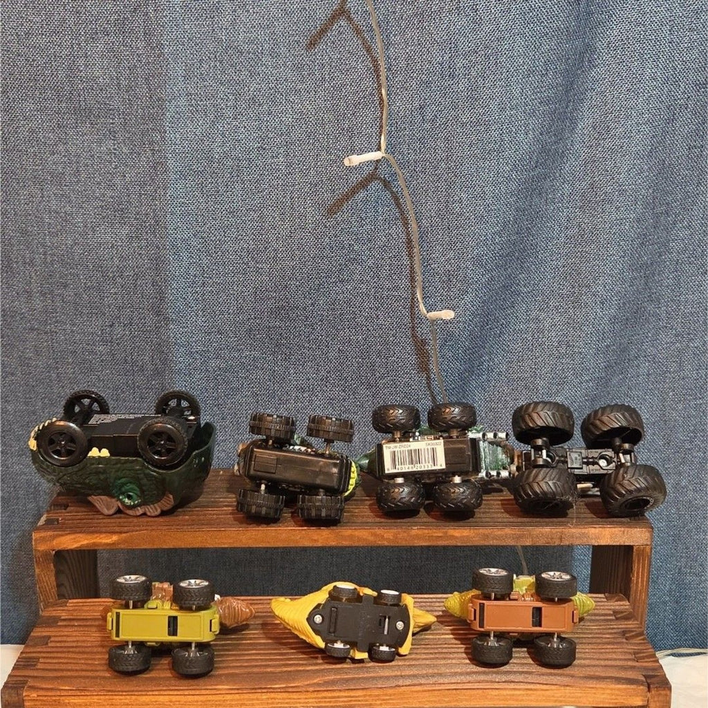 Lot Of 7 Dinosaur Monster Trucks, Vehicles Plastic